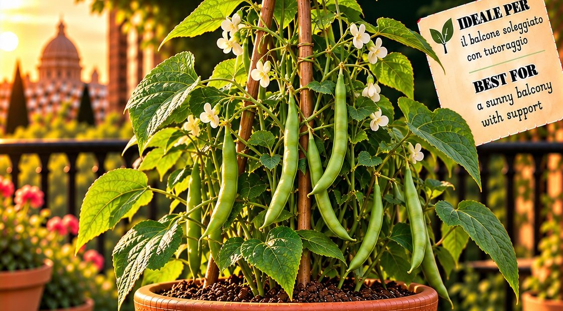 Fagiolo rampicante compatto